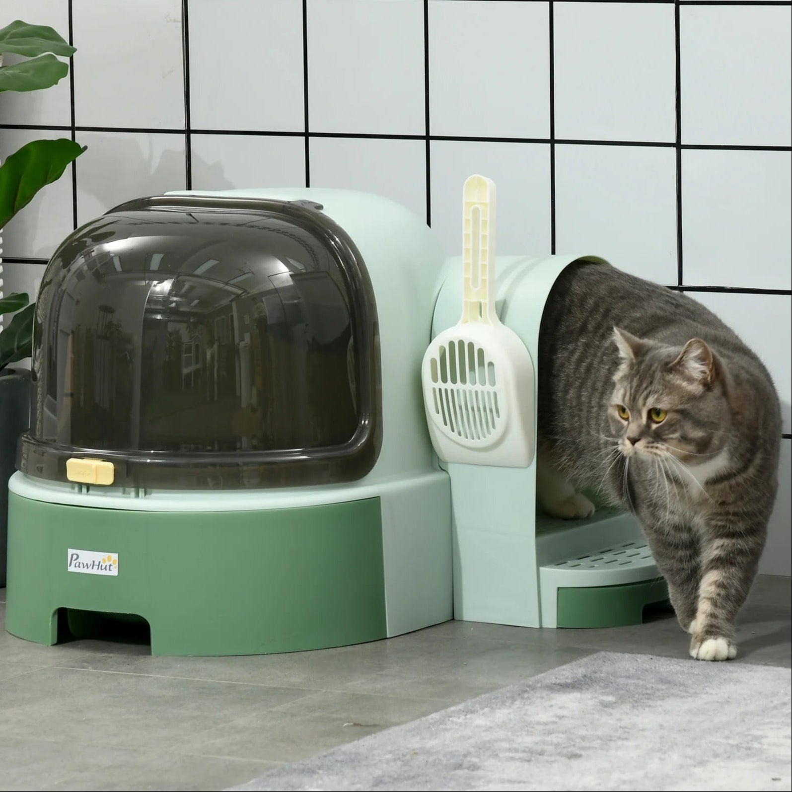 Easy Clean Covered Cat Litter Box with Slide Out Tray - LifyPet
