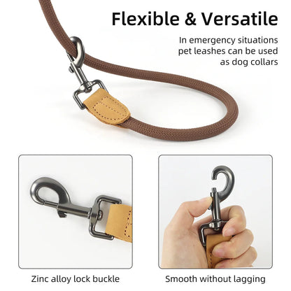 Easy Wear Running Dog Leash with Adjustable Strap