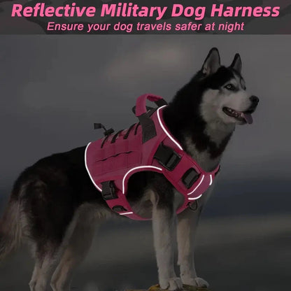 Durable Dog Vest Harness with Handle & Anti-Pull Clip