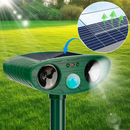 Solar Powered Pest Repeller for Garden and Yard