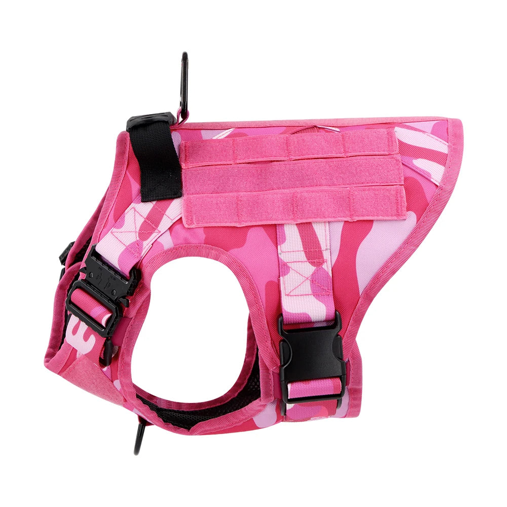 Durable Camo Dog Vest | Outdoor Pet Harness