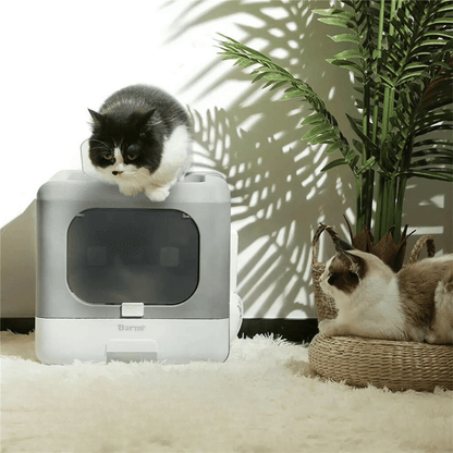Easy Clean Hidden Cat Litter Box with Removable Tray