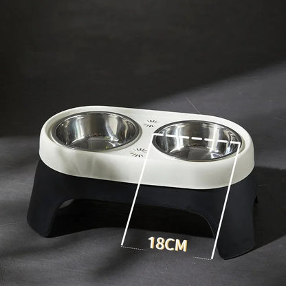 Elevated Pet Feeder with Durable Stainless Steel Bowls