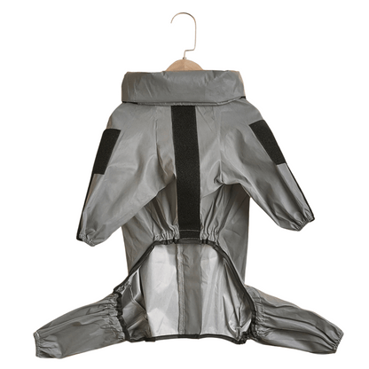 Waterproof Dog Rain Jacket with Adjustable Hood
