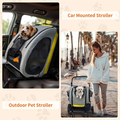 Portable Pet Stroller Car Carrier for Small Dogs