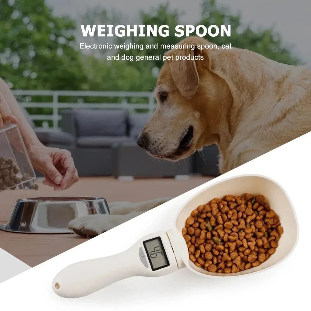 Easy Pet Food Scoop with LED Display for Cats & Dogs