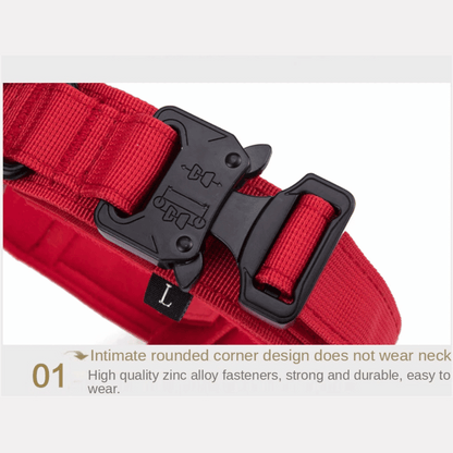 Strong Durable Tactical Dog Collar for Big Dogs