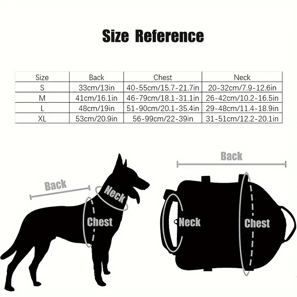 Durable Outdoor Dog Training Vest with Pockets
