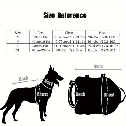Durable Outdoor Dog Training Vest with Pockets