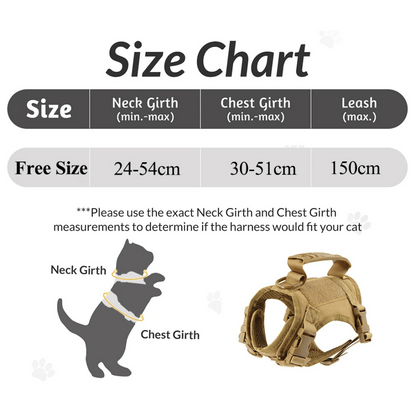 Durable Outdoor Cat Vest & Leash