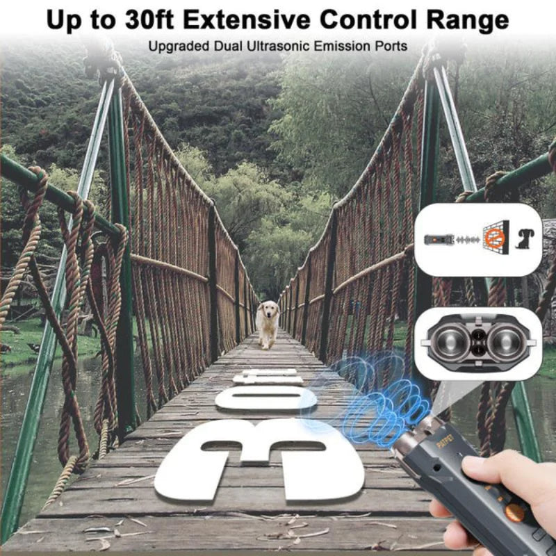 Portable Anti Bark Dog Trainer with LED Flashlight