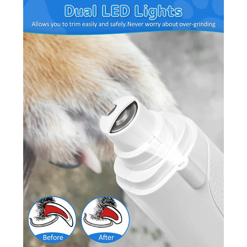 Portable Pet Nail Trimmer & Clipper with LED Guide