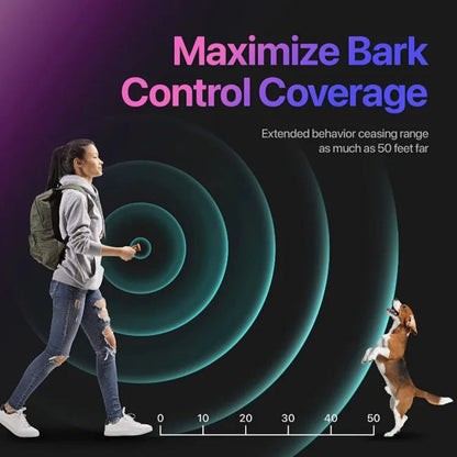 Portable Dog Trainer with Ultrasonic Sound and Flashing Light