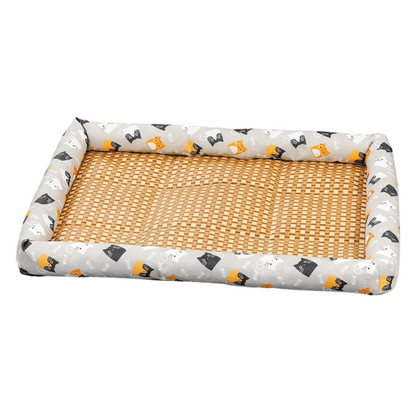 Comfy Wicker Pet Bed for Dogs and Cats