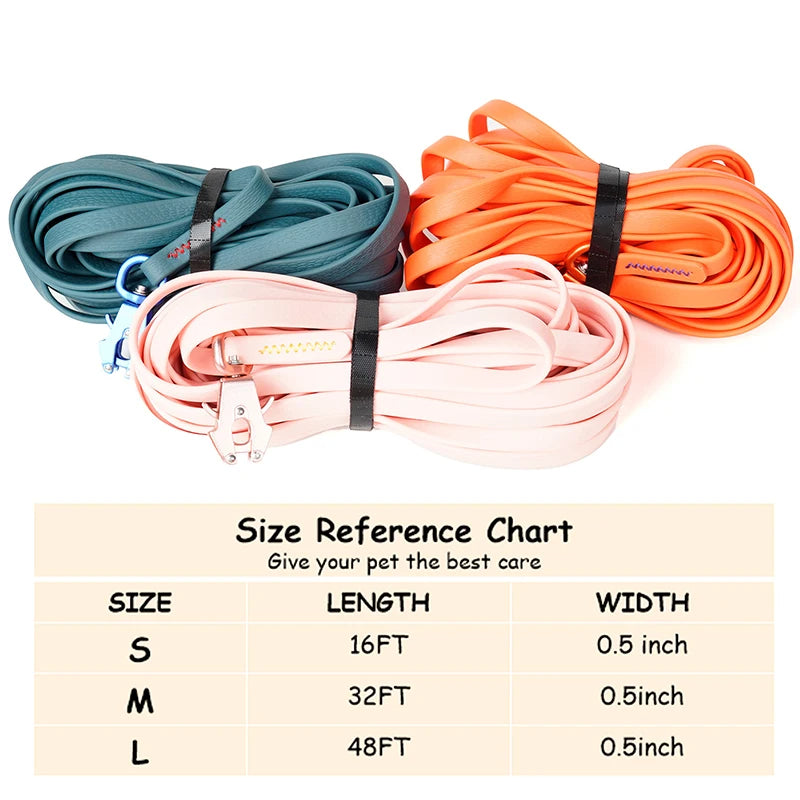 Durable Long Dog Leash with Quick Release Clip