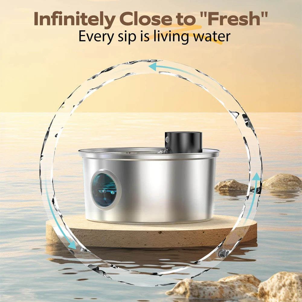 Silent Big Auto Cat Water Fountain Dispenser