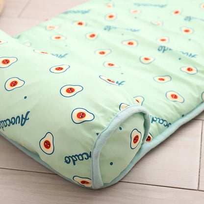 Comfy Pet Cooling Pad with Headrest | Breathable Washable