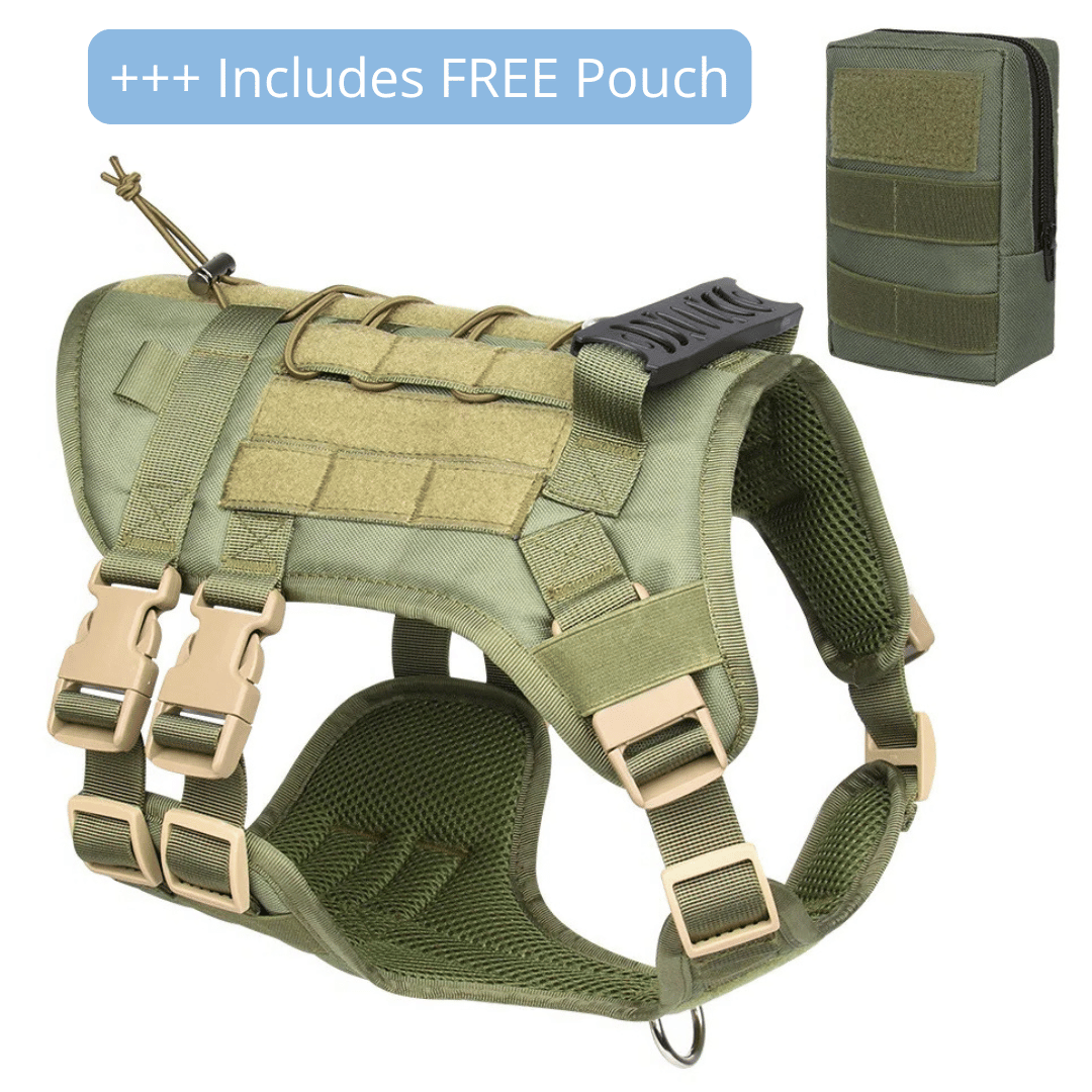 Durable Outdoor Dog Vest with Handle for Large Breeds