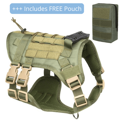 Durable Outdoor Dog Vest with Handle for Large Breeds