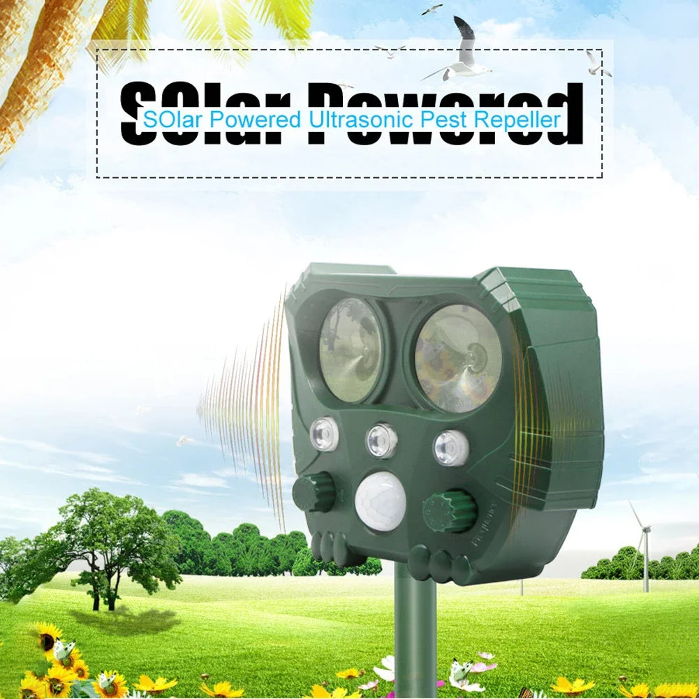 Outdoor Motion Activated Animal Repellent Device