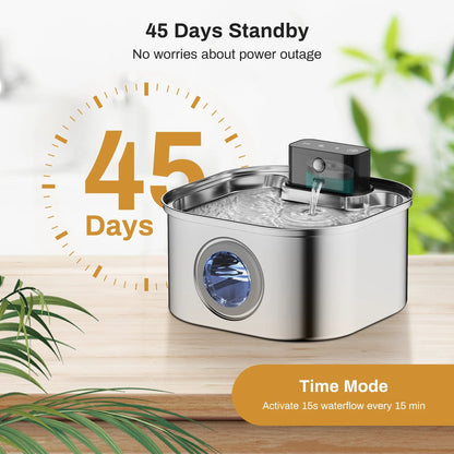 Silent Automatic Pet Water Fountain with USB Charging