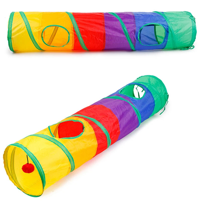 Portable Cat Play Tunnel Collapsible Fun Tube
