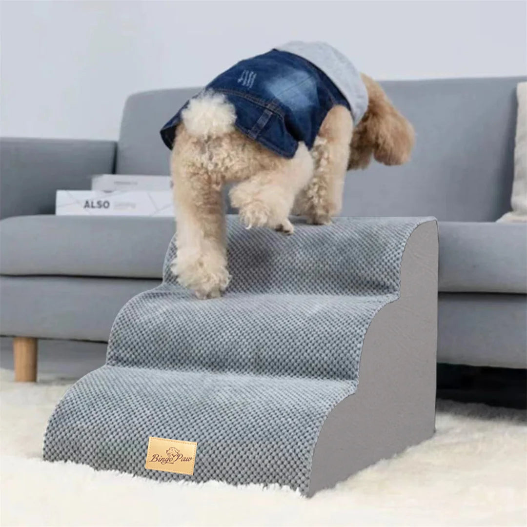 Comfortable Pet Stairs for Beds with Removable Cover