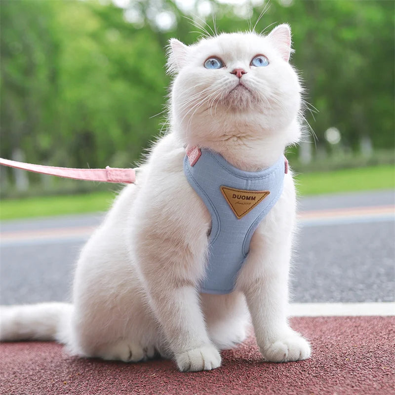 Soft Purrfect Cat Harness Leash Set