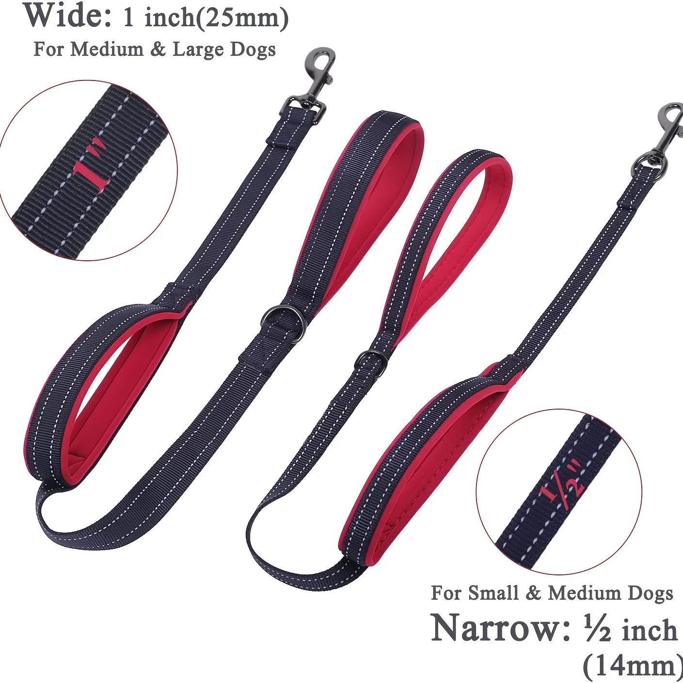 Durable Pet Leash with Soft Grip Handle