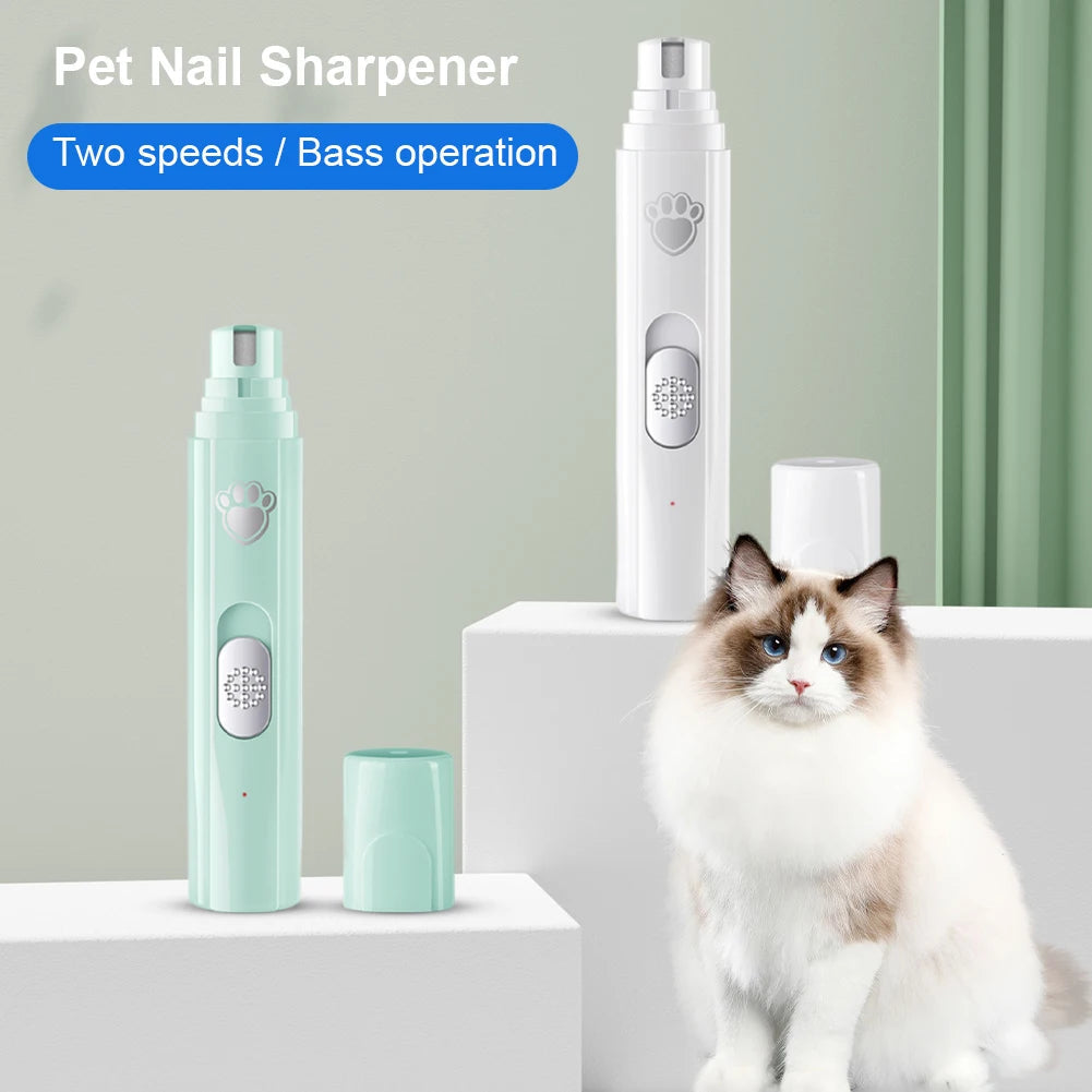 Professional Pet Nail Trimmer with Quiet 2-Speed Grinder