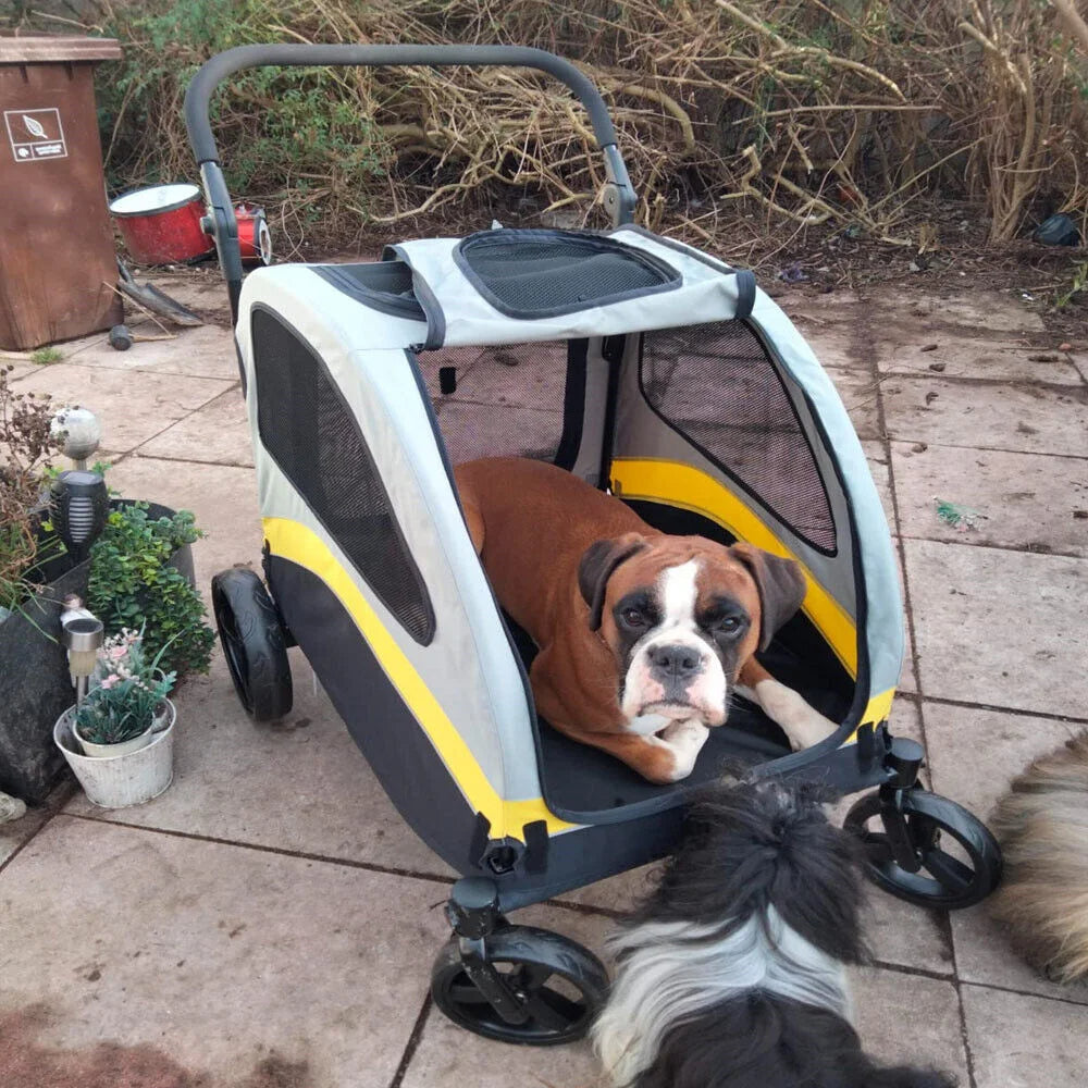 Folding Pet Stroller for Big and Small Dogs