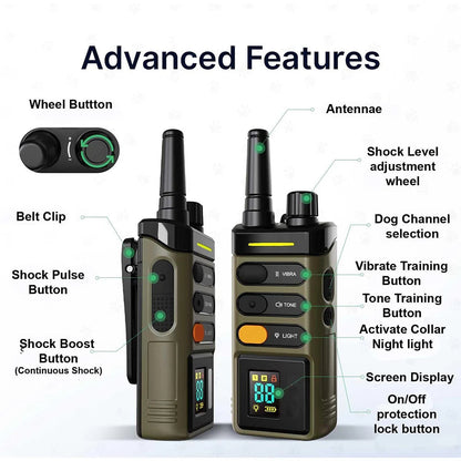 Long Range Remote Trainer Collar for Large Dogs