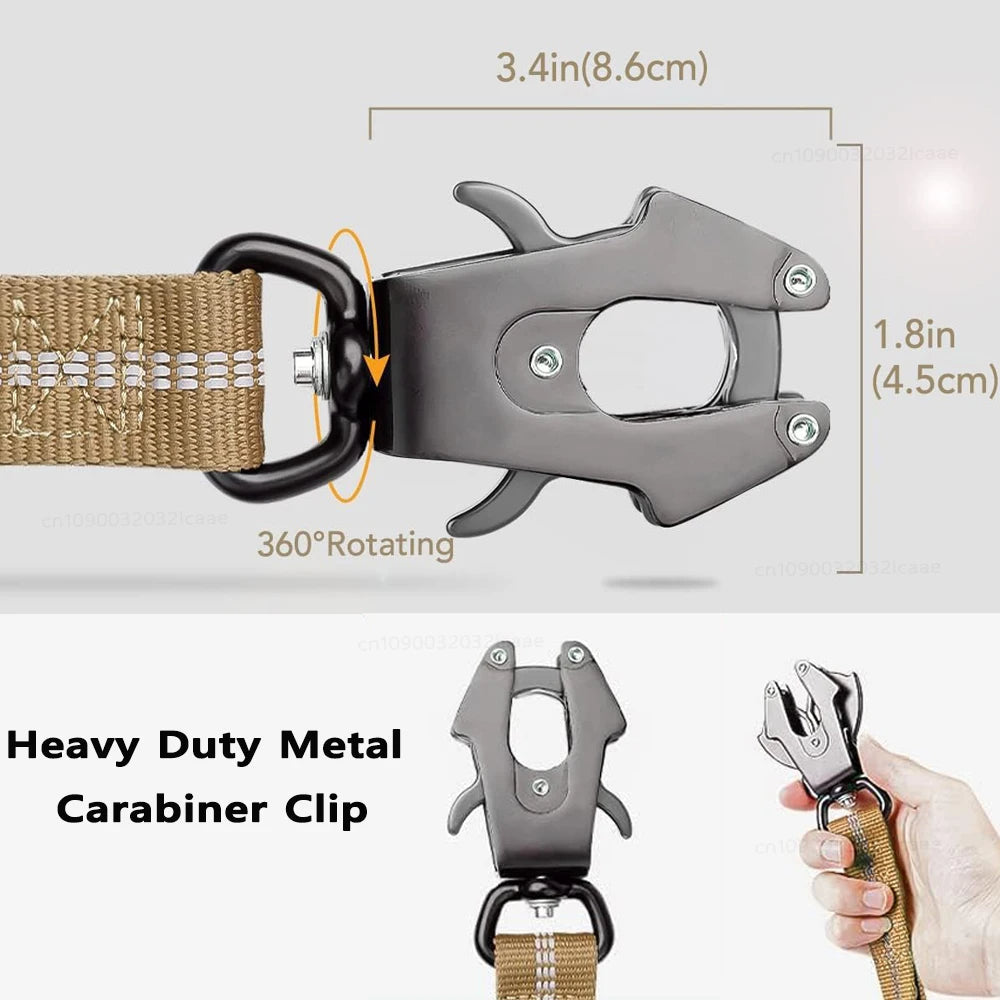 Strong Pet Leash and Seatbelt with Shock Absorbing Strap