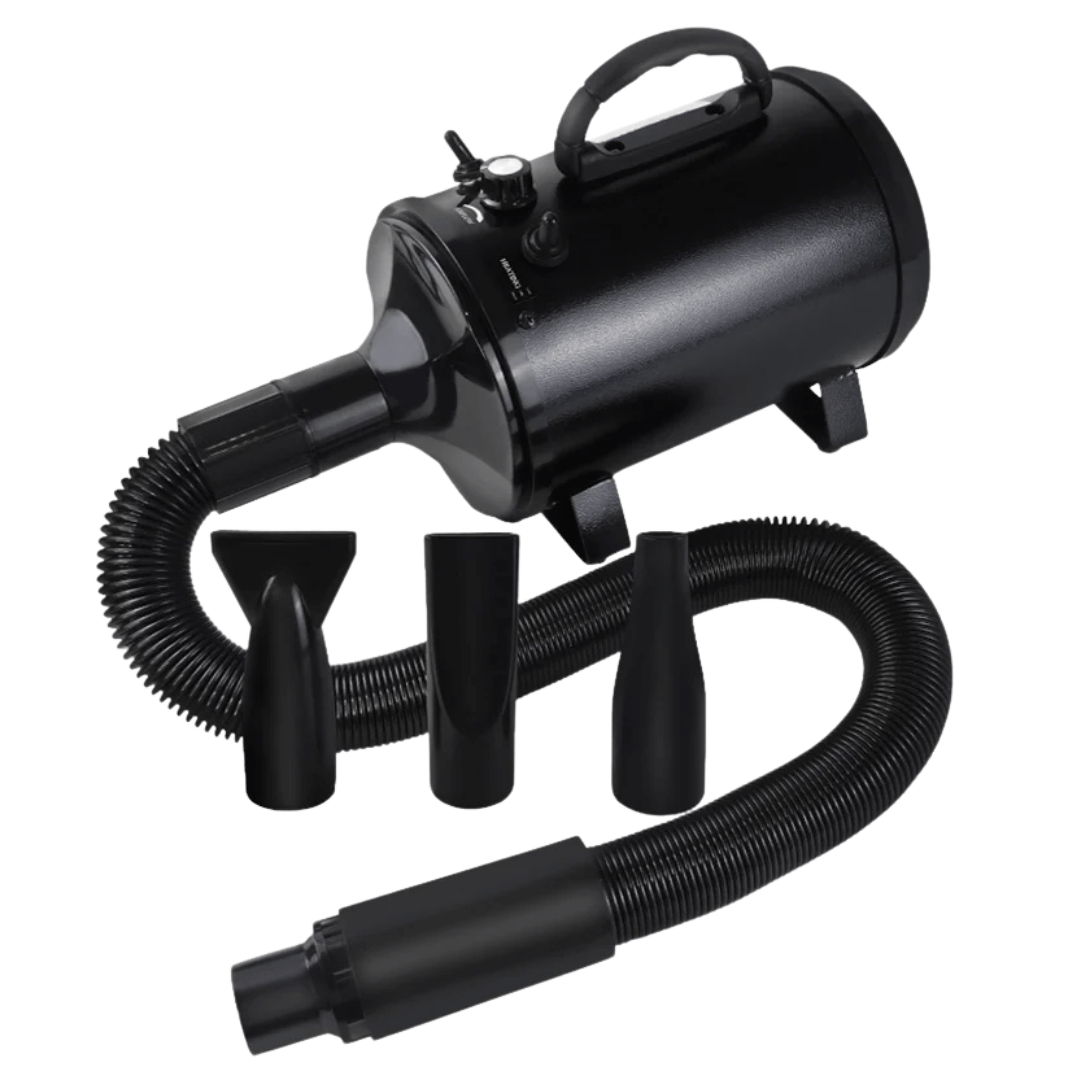 Quiet Pet Dryer with Adjustable Heat & Interchangeable Tips