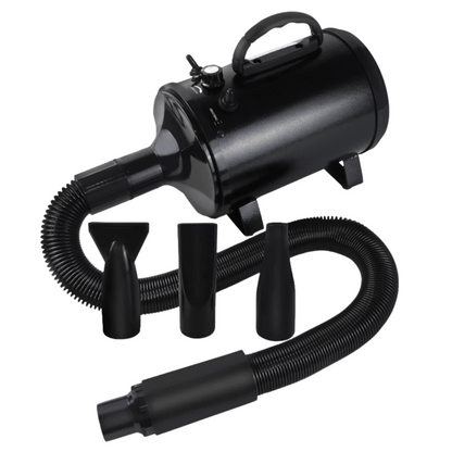 Quiet Pet Dryer with Adjustable Heat & Interchangeable Tips