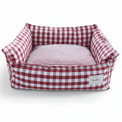 Plaid Small Pet Bed for Dogs and Cats