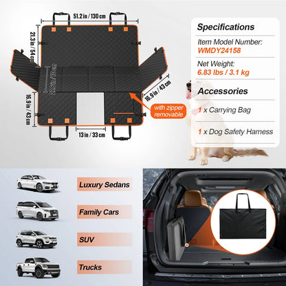 Durable Full Back Seat Pet Car Cover Protector