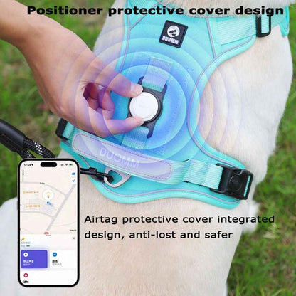 Durable Padded Dog Harness with Leash Clip and ID Holder