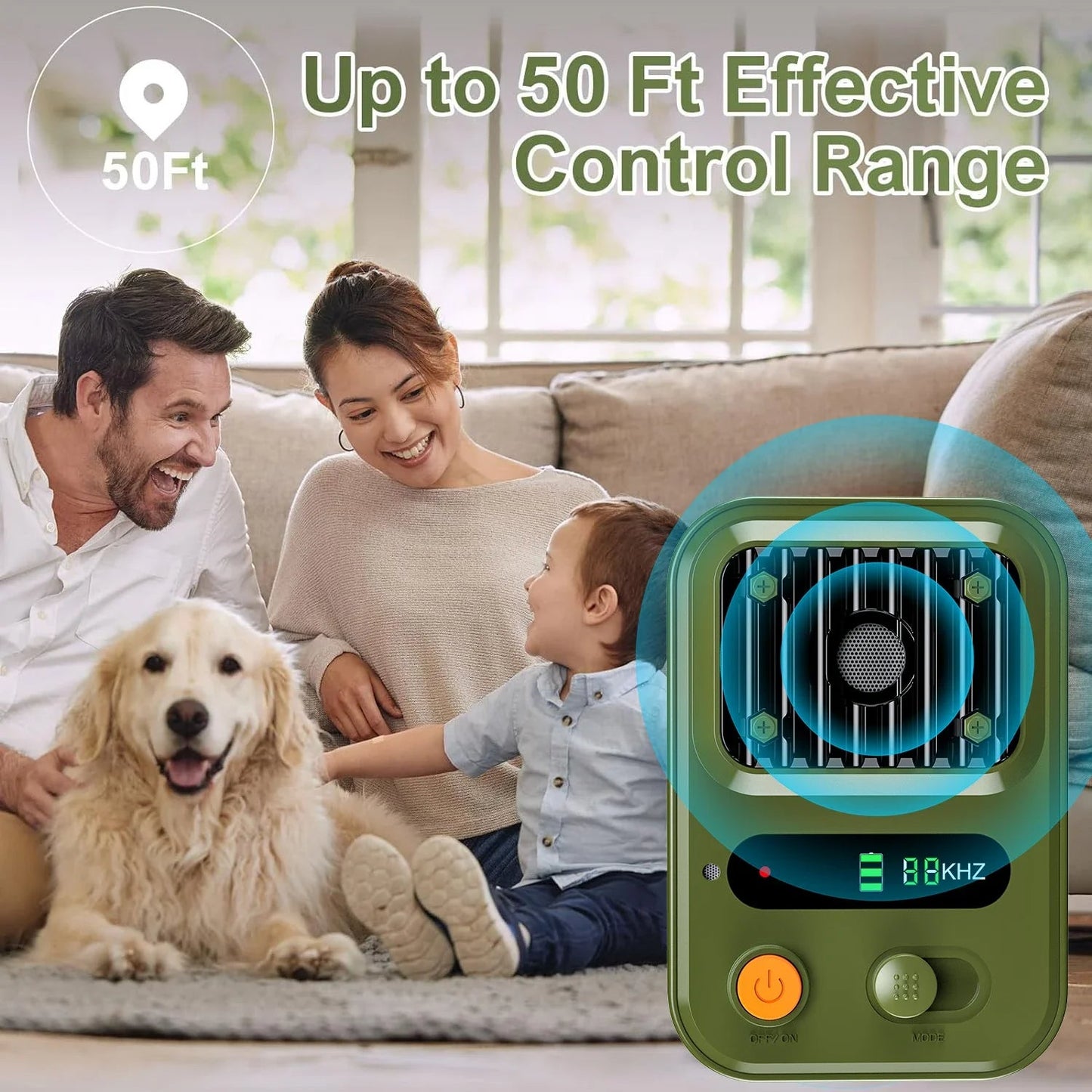 Portable Dog Bark Stopper Device Rechargeable Outdoor Indoor