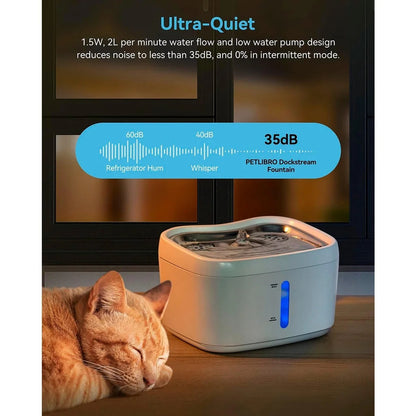 Intelligent Pet Water Fountain with Auto Sensor & Stainless Tray