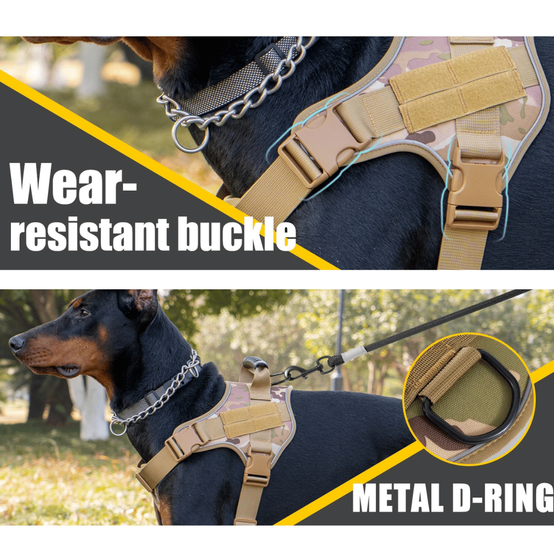 Durable Dog Training Vest with Heavy Duty Harness