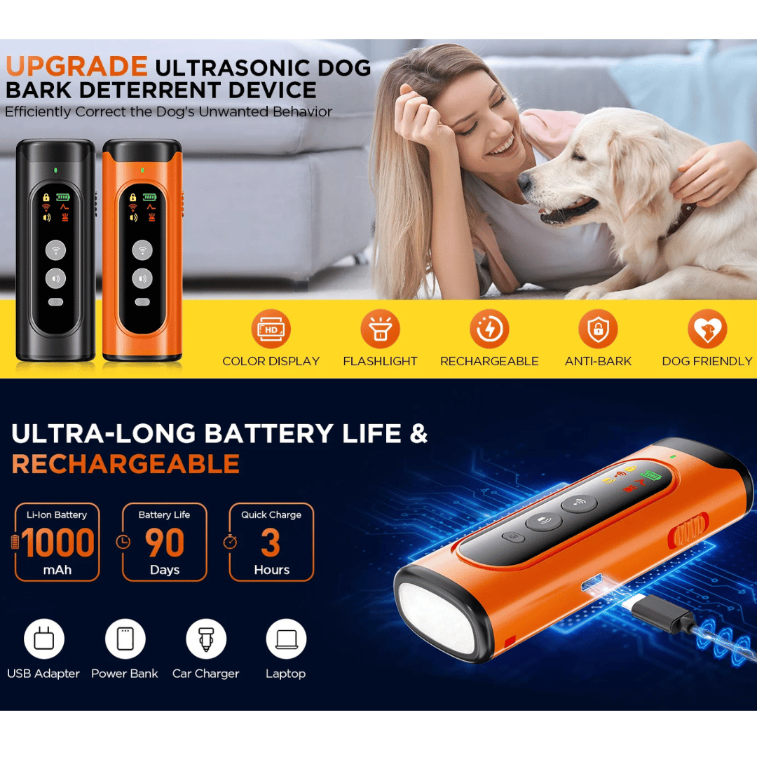Compact Portable Anti Bark Dog Trainer with Quick Charge