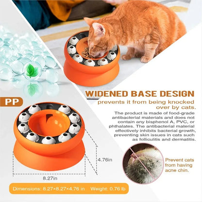Interactive Cat Food Puzzle Toy for Healthy Weight Management