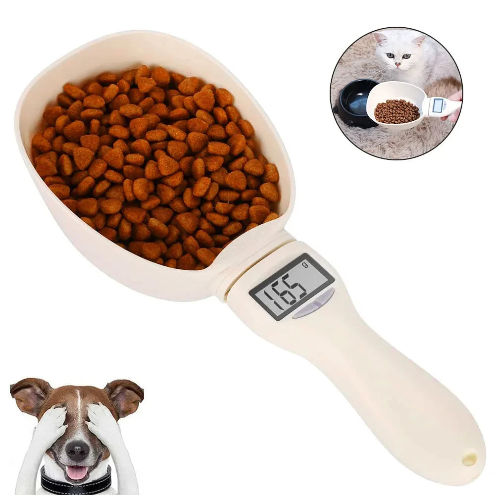 Easy Pet Food Scoop with LED Display for Cats & Dogs