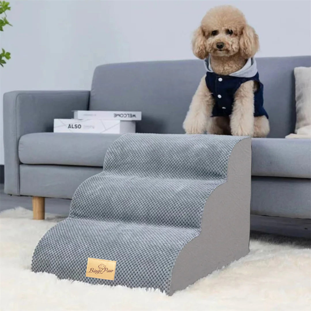 Comfortable Pet Stairs for Beds with Removable Cover