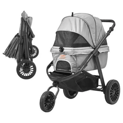 Portable Pet Stroller for Small Dogs with Easy Fold
