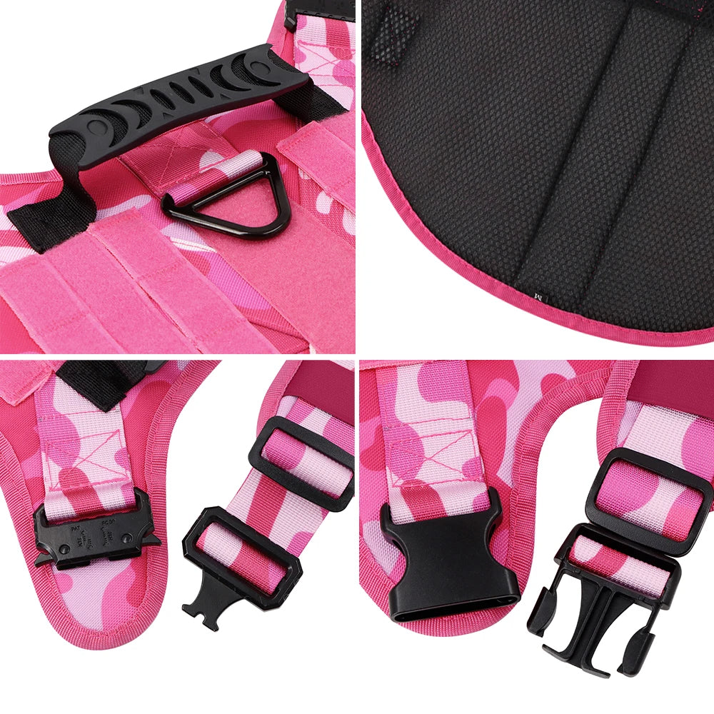 Durable Camo Dog Vest | Outdoor Pet Harness