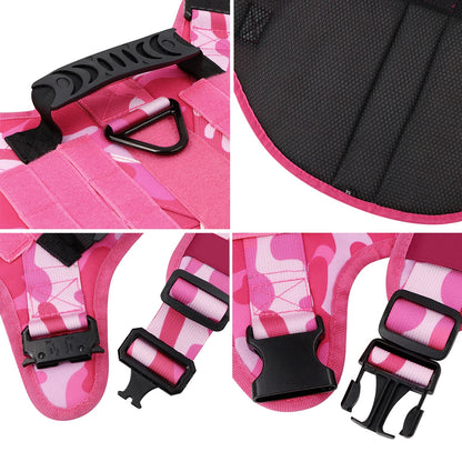 Durable Camo Dog Vest | Outdoor Pet Harness