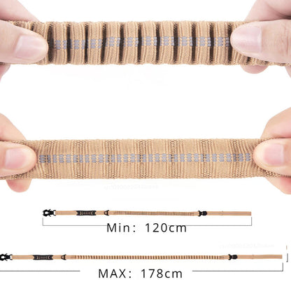 Strong Pet Leash and Seatbelt with Shock Absorbing Strap