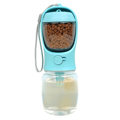 Travel Dog Water Bottle & Food Bowl Container